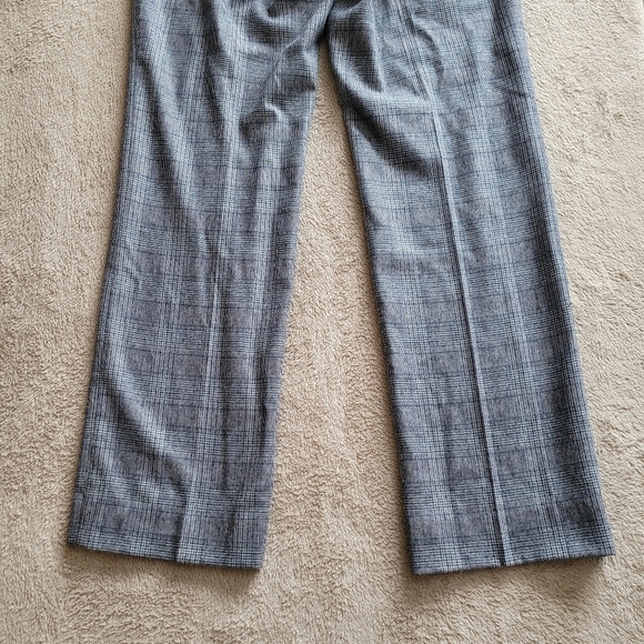 Atelier Gardeur Dora Slim Fit grey plaid straight leg pants size 10 - Picture 8 of 14